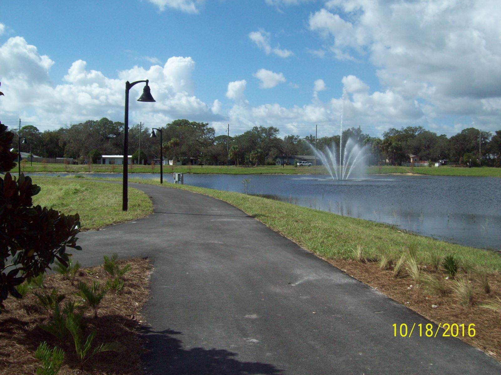 Draa Field Stormwater Park fountain