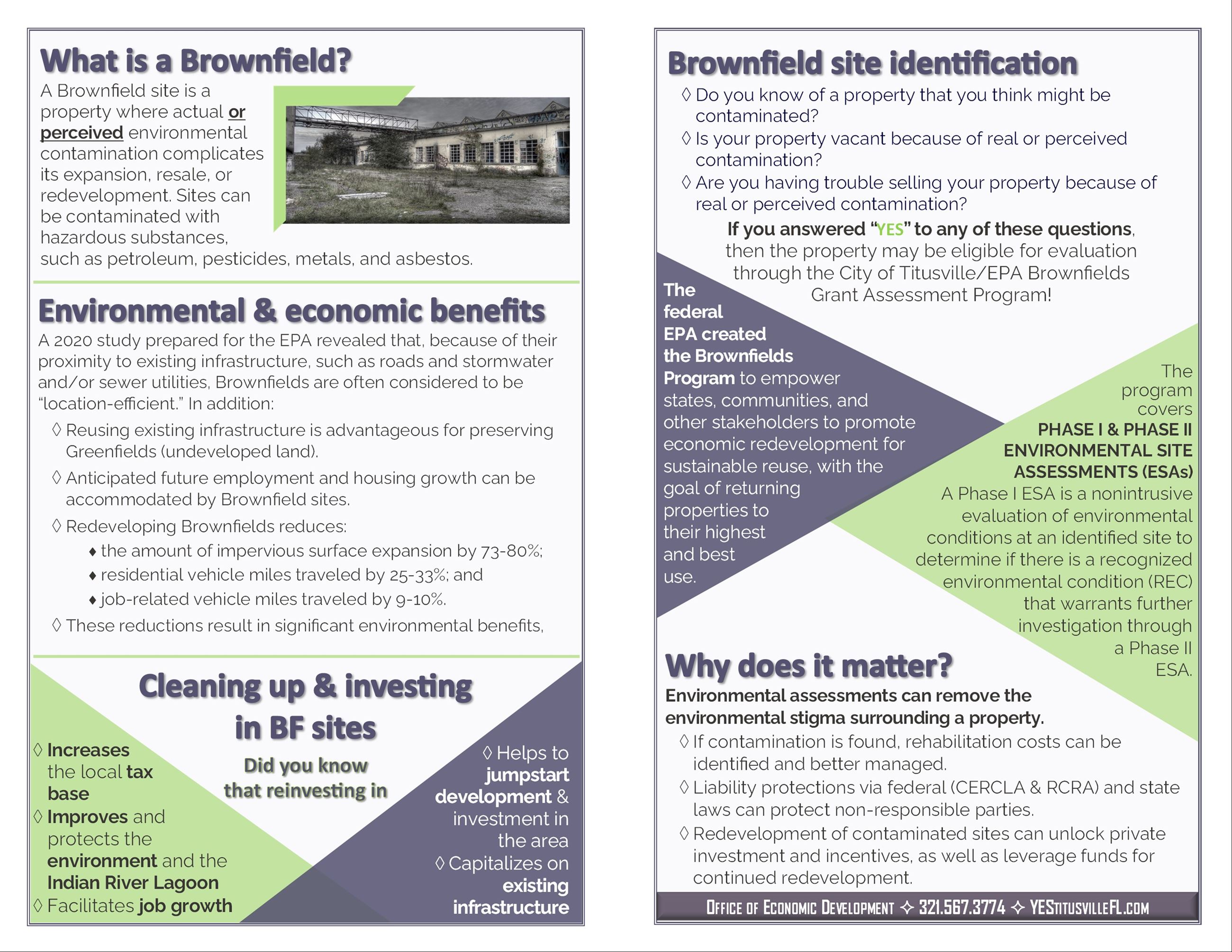Brownfield Informational Brochure - 2023