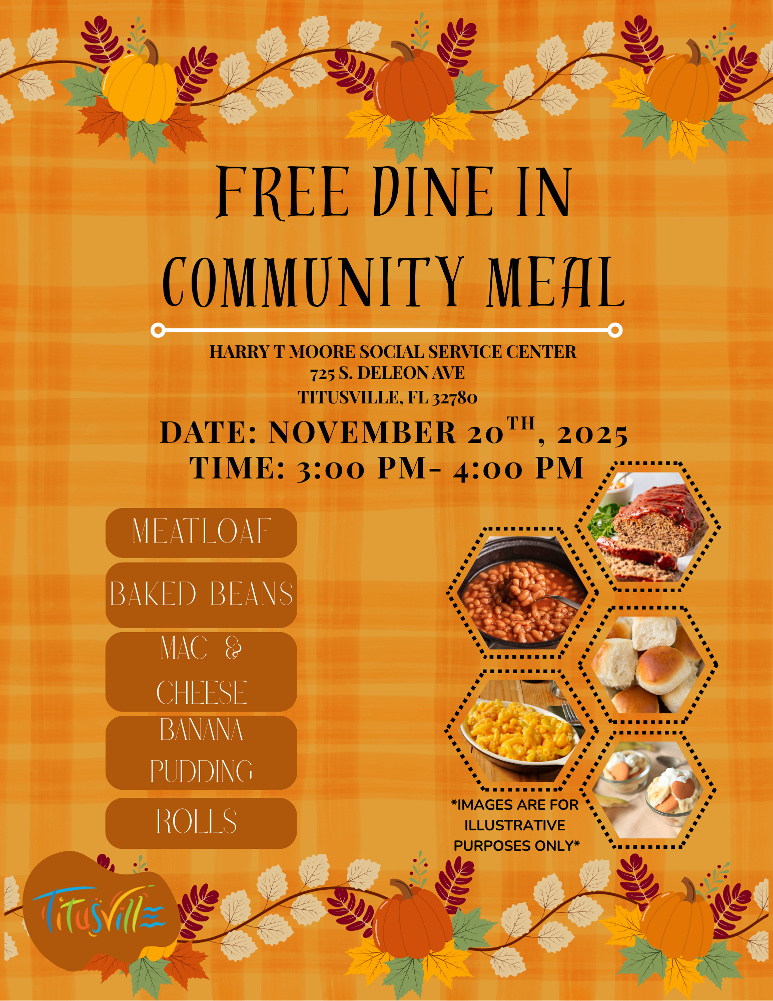 11-20-25 Thanksgiving Community Meal Flyer