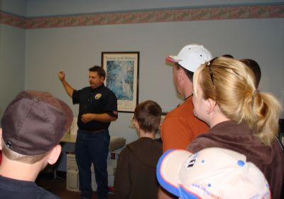 Water Reclamation Employee Providing a Tour