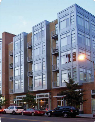 Modern Building with Big Windows