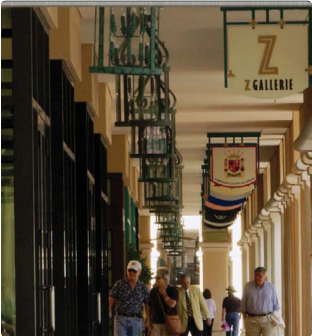 Lights Under a Colonnade