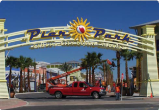Pier Park Entrance Sign