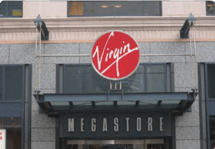Virgin Megastore Wall-Mounted Sign
