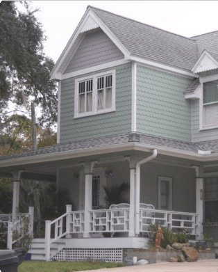 Light Green Historic Home