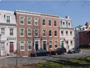 Buildings with Cars Outside