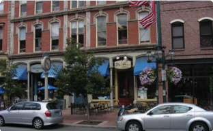 Retail Business with Cars on Street